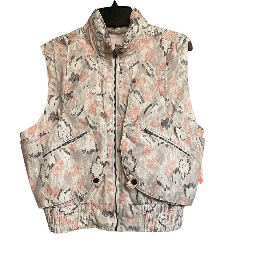 Free People Movement Vest Off the Grid Printed Womens Floral Pockets Hiking Sz S